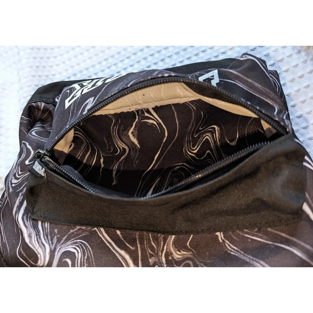 Pink Campus Backpack Victoria's Secret Black & White Marbled Logo Travel Bag 15